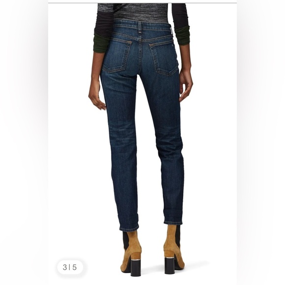 Rag & Bone Dre Dark Blue Straight Leg Jeans - Picture 3 of 7